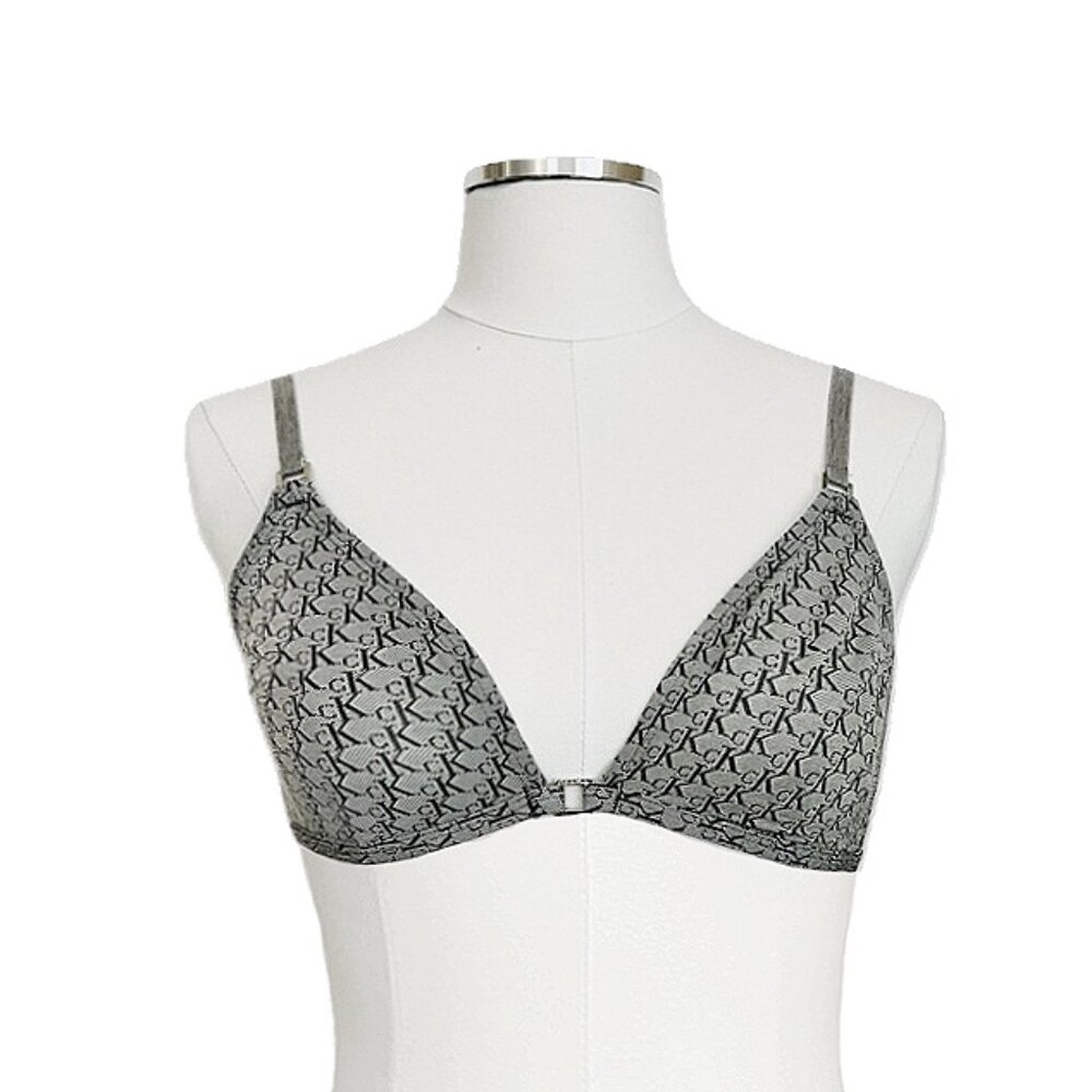 calvin klein | cK logo classic minimal y2k style wireless bralette bra | sz 34c